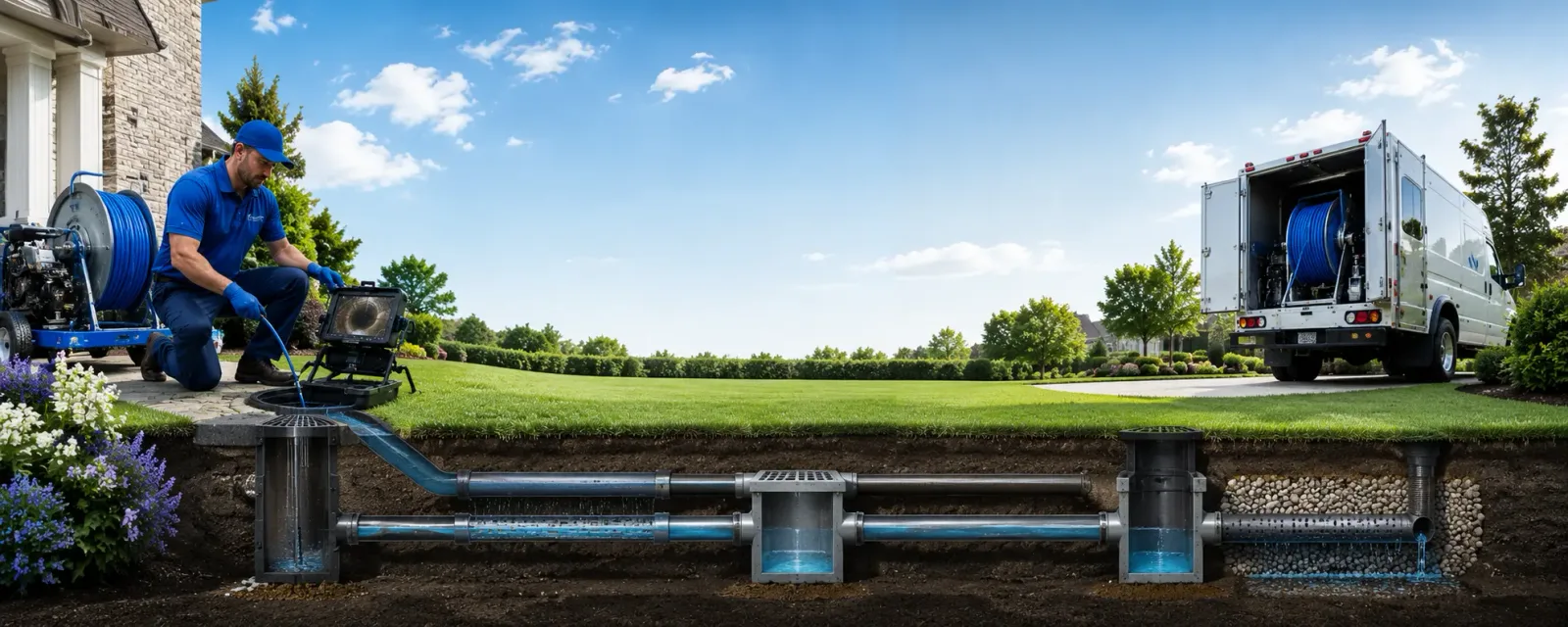 Outdoor drain cleaning information for Wesley, IA